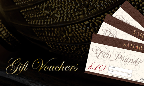 Sahara Grill Gift Vouchers